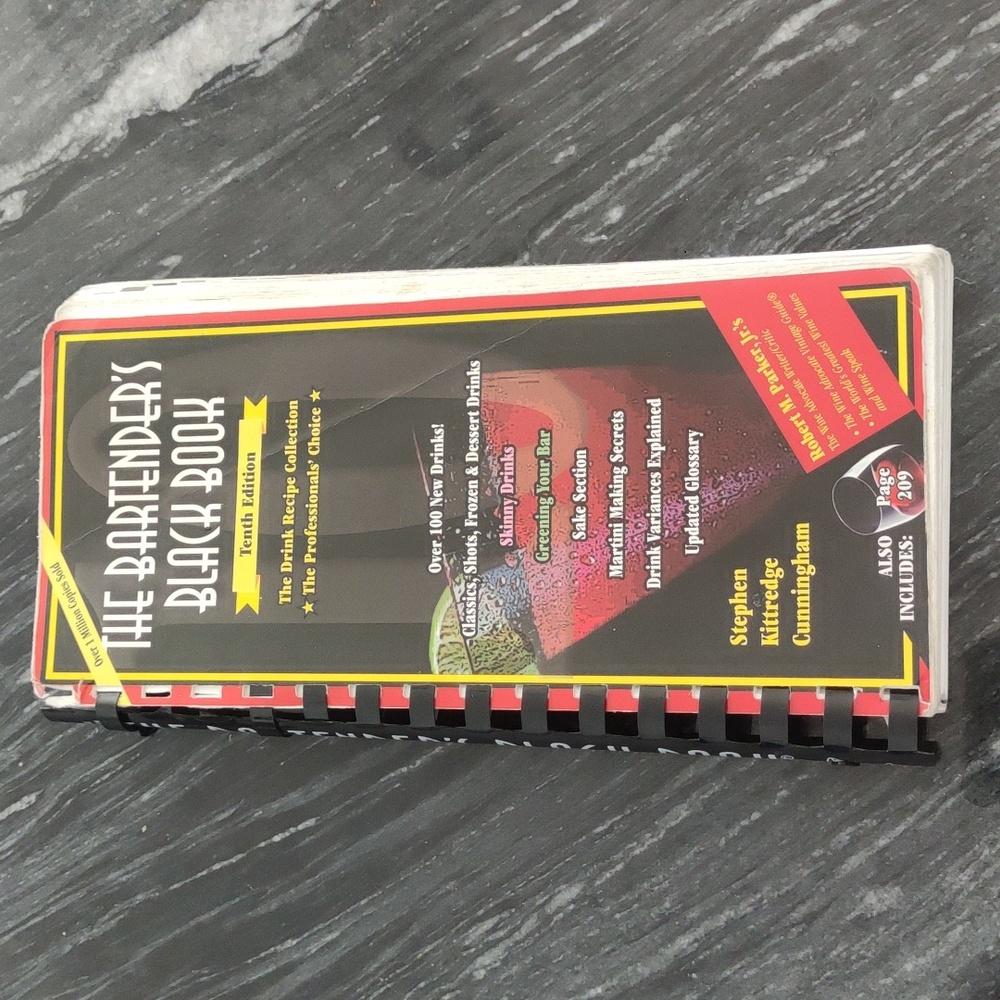 The Bartender's Black Book by Stephen Kittredge Cunningham